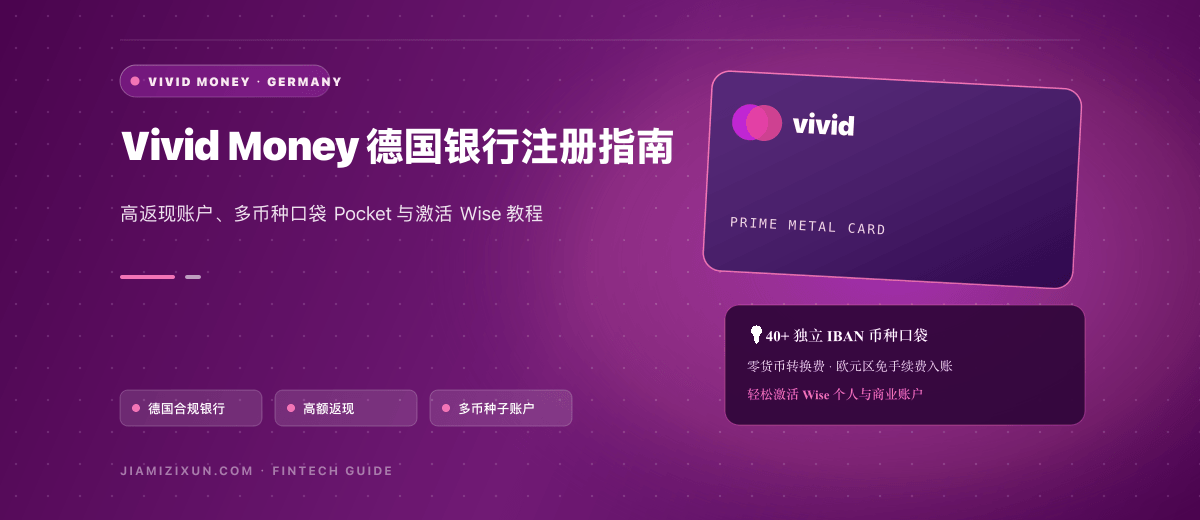 Vivid Money开户与账户使用：适用地区、费用及历史流程