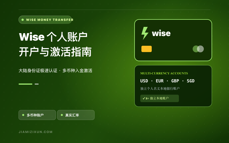 Wise注册与入金指南：大陆用户认证、激活条件及常见问题